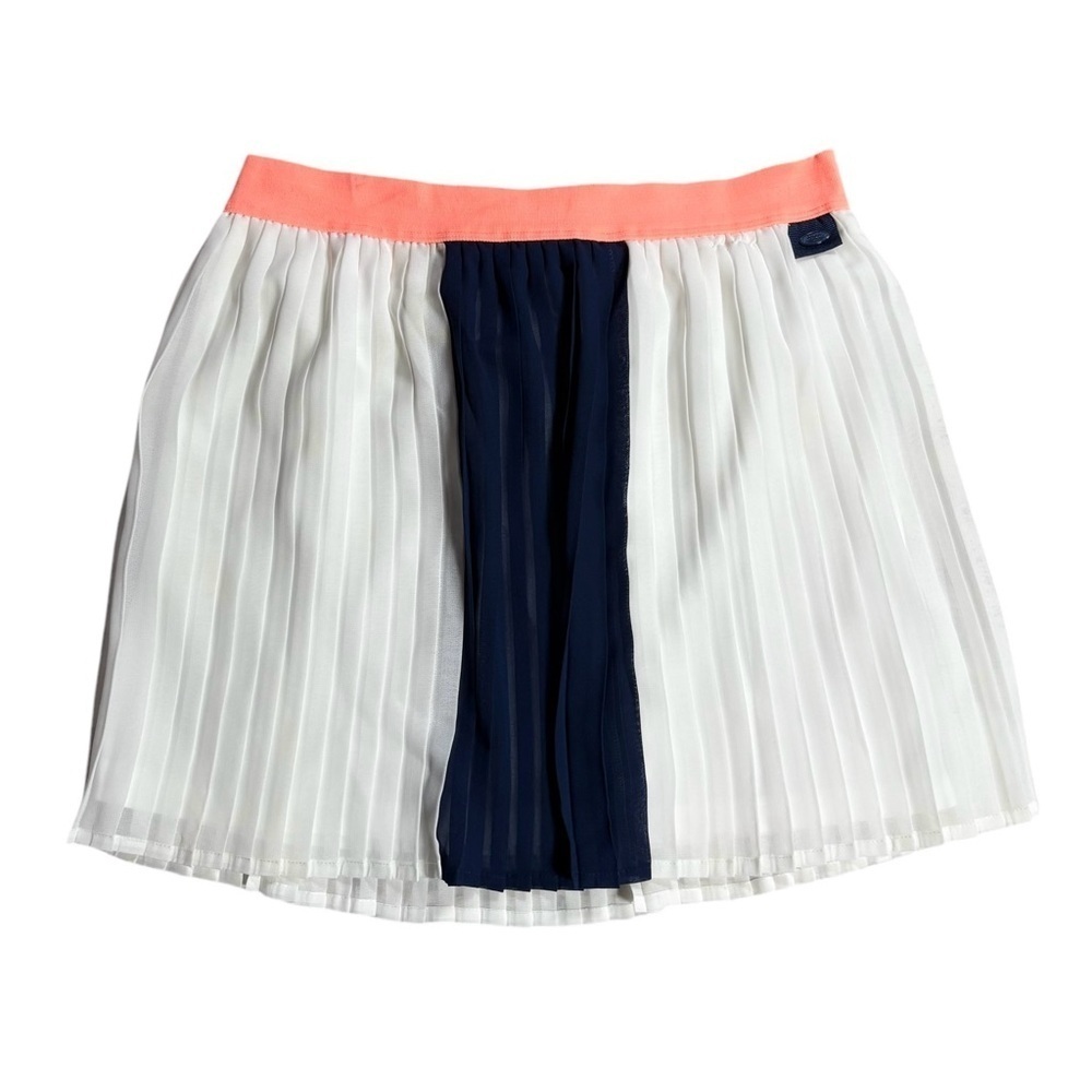 Tommy Hilfiger Girls Pleated Color Block Tennis Style Skirt, Size M (8/10)
